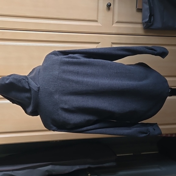 New American Eagle Navy Blue Super Soft Long-Sleeve Hooded Thermal Shirt. M - Picture 5 of 15